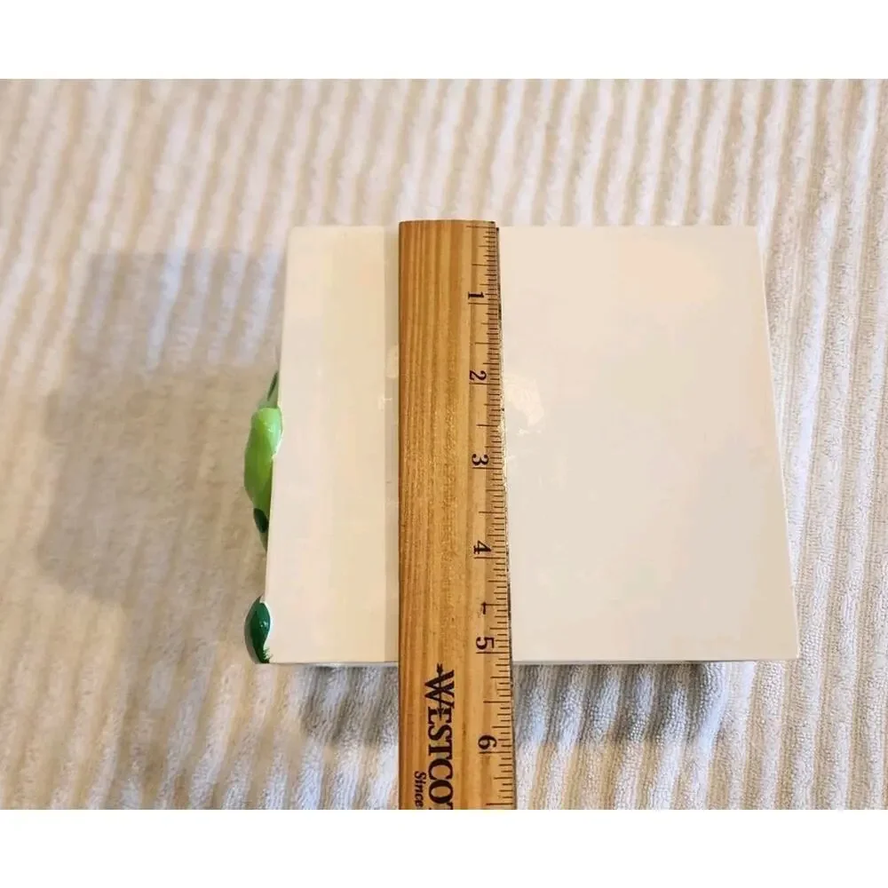 VTG Frog Open Mouth Tissue Box cover dispenser Whimsical 90s Y2K Funny Bathroom